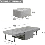 Convertible Sofa Bed,4-in-1 Multi-Functional Futon Chair Bed, Folding & No Installation Sofa Couch with Adjustable Backrest