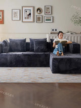 Vacuum Compression Light Luxury Style Multi-Person Sofa