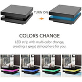 Black LED Coffee Table