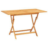 Natural Teak Solid Wood Foldable Garden Dining Set