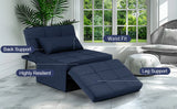 Convertible Sofa Bed,4-in-1 Multi-Functional Futon Chair Bed, Folding & No Installation Sofa Couch with Adjustable Backrest