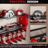 Red Tool Organizer Wall Mount Storage Rack