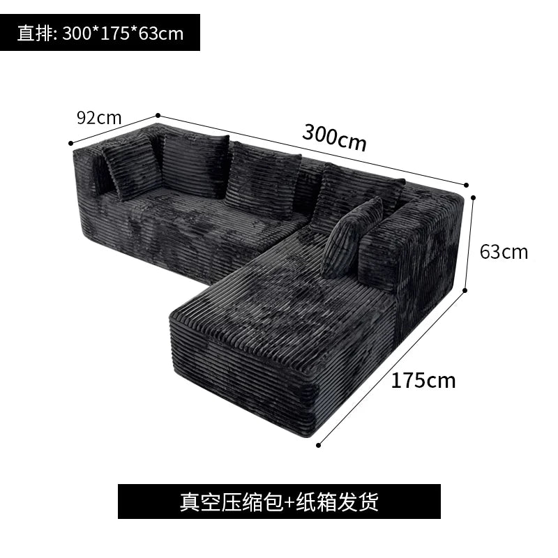 Vacuum Compression Light Luxury Style Multi-Person Sofa