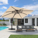 Cantilever Patio Umbrella with 360° Rotation