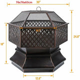 Outdoor Steel Brazier 26/28/30