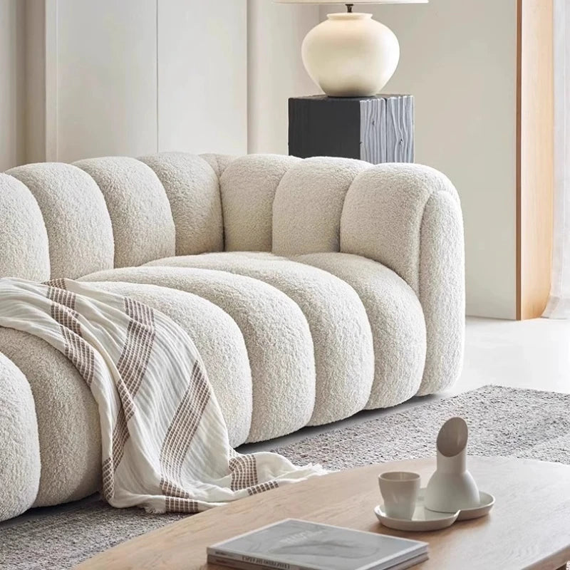 Elegant Puff Living Room Sofa