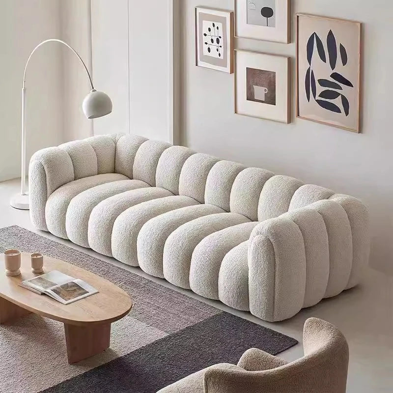 Elegant Puff Living Room Sofa