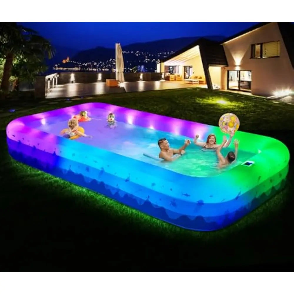 Large Inflatable Pool With Lights