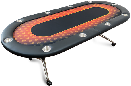 SMART FOLD OVAL POKER TABLE