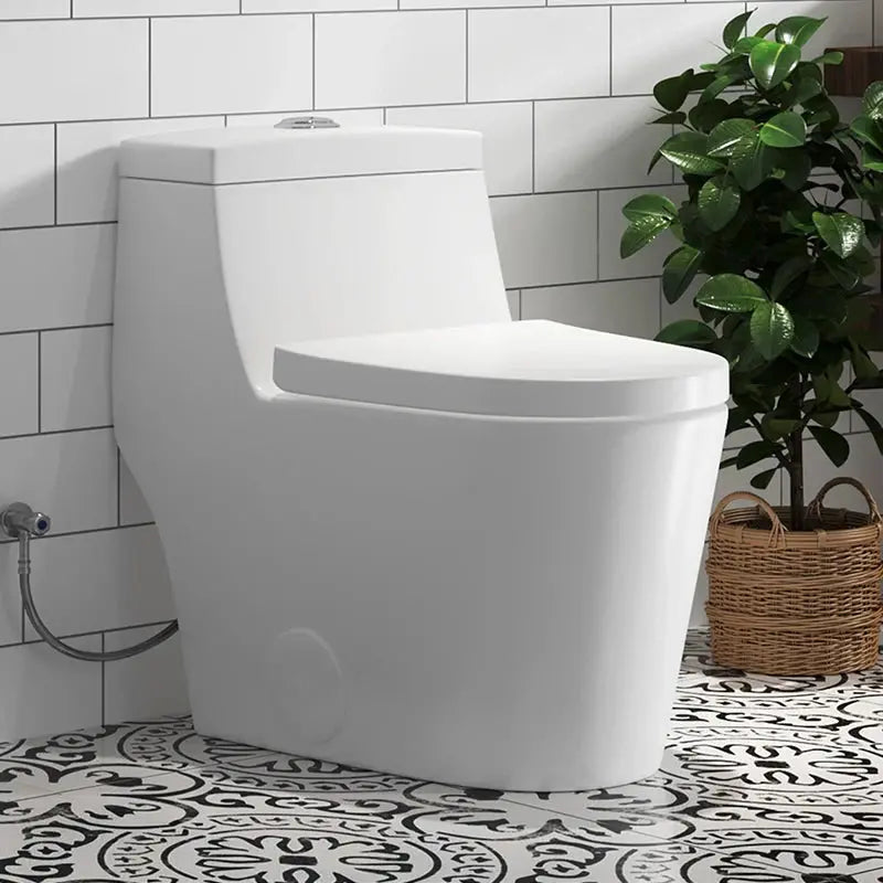 Wholesale HOROW T0280W Low Tank One-Piece Toilet with Dual Flush