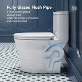 HOROW T0307W Elongated One-Piece Toilet with Dual Flush – Manufacturer Supply