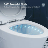 HOROW T0307W Elongated One-Piece Toilet with Dual Flush – Manufacturer Supply