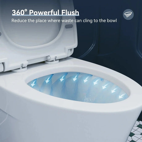 HOROW T0307W Elongated One-Piece Toilet with Dual Flush – Manufacturer Supply