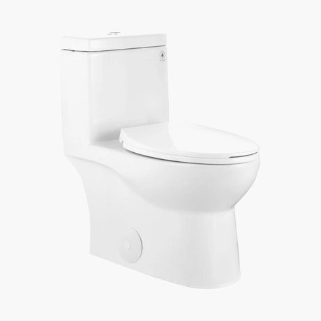 Best Quality HOROW T0337W Elongated One-Piece Toilet with Dual Flush