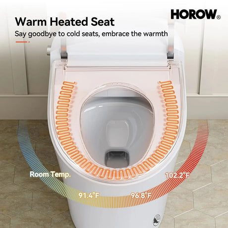 High Quality HOROW T10 Tankless Smart Toilet with Dual Flush and Cold Wash