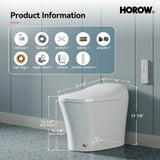 The Most Popular HOROW T16 Tankless Smart Toilet with Auto & Power Outage Flush