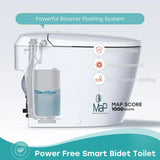 Unique HOROW T30 Bidet Toilet with Non-Electric Seat and Pressure-Assisted System