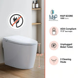 Unique HOROW T30 Bidet Toilet with Non-Electric Seat and Pressure-Assisted System