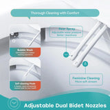 Unique HOROW T30 Bidet Toilet with Non-Electric Seat and Pressure-Assisted System