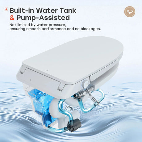 Hot Sale HOROW T32 Toilet with All-Cover Lid and Power Outage Flush