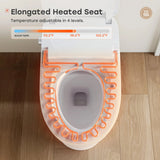 Hot Sale HOROW T32 Toilet with All-Cover Lid and Power Outage Flush