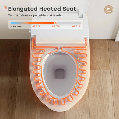 Hot Sale HOROW T32 Toilet with All-Cover Lid and Power Outage Flush