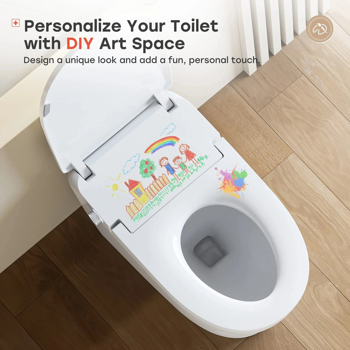 Hot Sale HOROW T32 Toilet with All-Cover Lid and Power Outage Flush