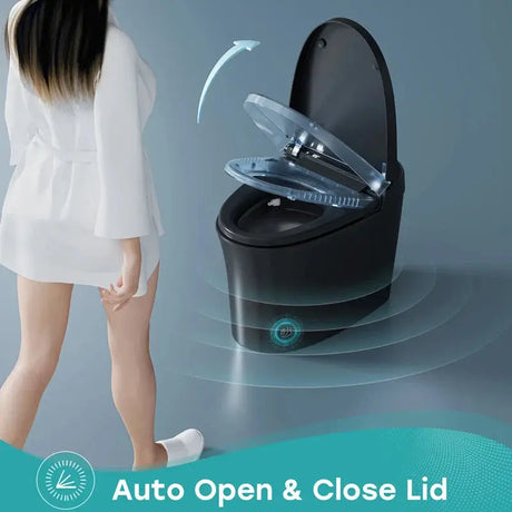 Factory HOROW T36 Black Tankless Toilet with Pump