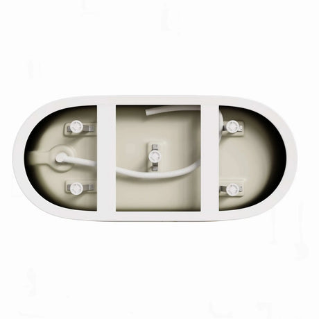 HOROW 59 Inch Deep soaking Tub Acrylic Freestanding Tub Model TU59-MB