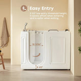 HOROW WT52-LE Walk-In Bathtub with Massage & Shower – Safe Soaking Tub for Seniors