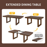 7-Piece Extendable Dining Table Set