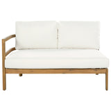 Outdoor Acacia Wood 7-Seater Sectional Sofa Set