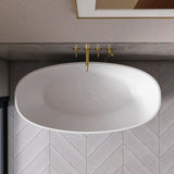 61 Inch Solid Surface Freestanding Bathroom Bathtub