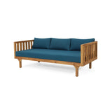 Alora 3-Seater Acacia Wood Daybed Sofa With Water-Resistant Cushions (SAK65773)