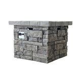 Alora 30-Inch Modern Outdoor 40K BTU Steel Frame Propane Fire Table With Lava Rocks (SAK12756)