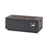 Alora Premium Outdoor Contemporary 40K BTU Rectangular Propane Gas Fire Pit Table (SAK96153)