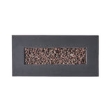 Alora Premium Outdoor Contemporary 40K BTU Rectangular Propane Gas Fire Pit Table (SAK96153)