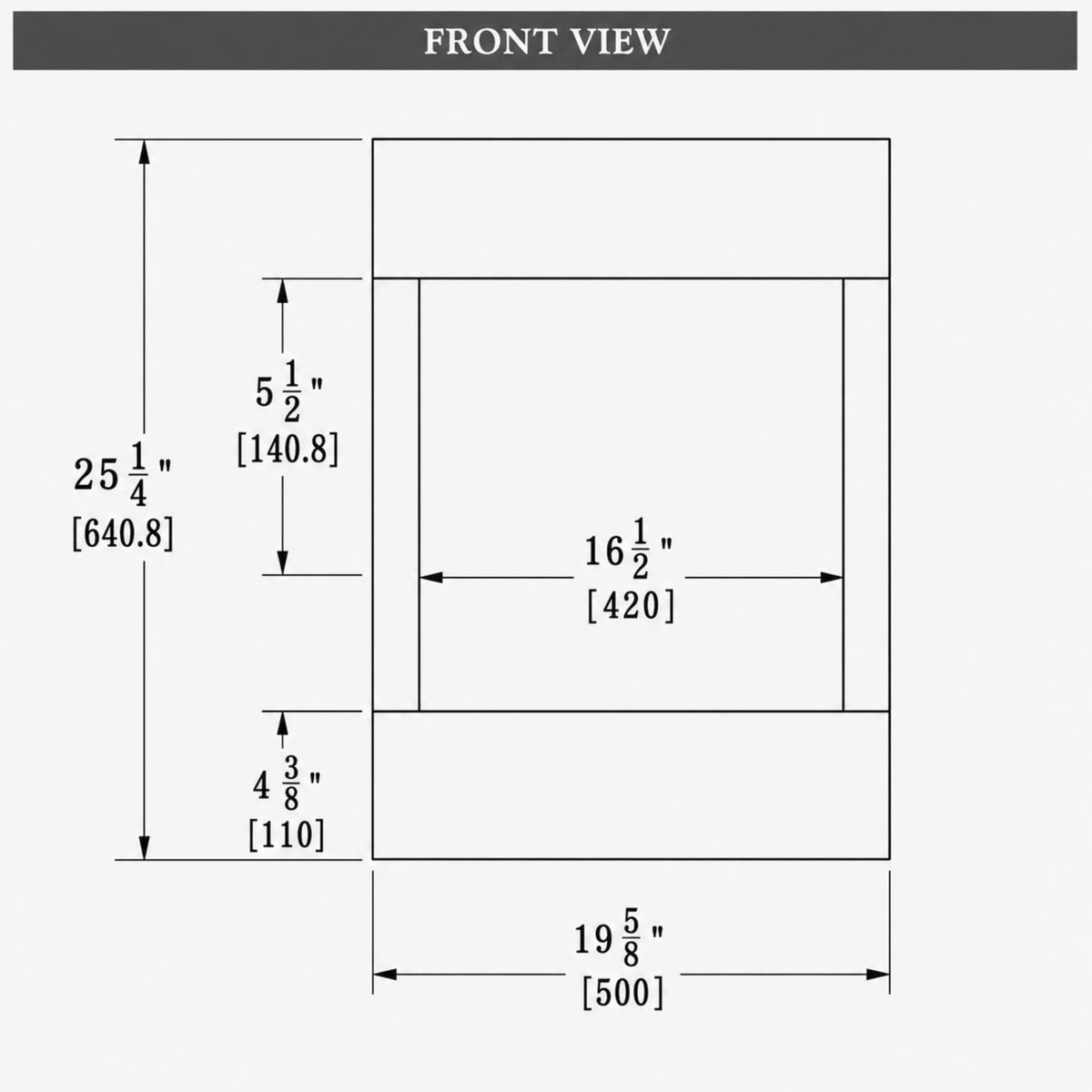 Amantii Cube 2025WM Freestanding Electric Fireplace [CUBE-2025WM]
