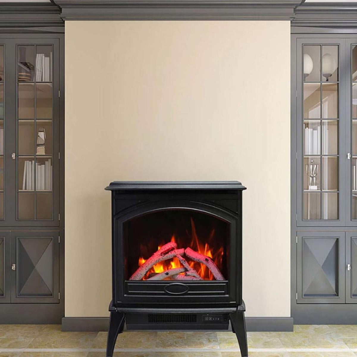 Amantii Freestanding Cast-Iron Electric Fireplace [E50-NA]