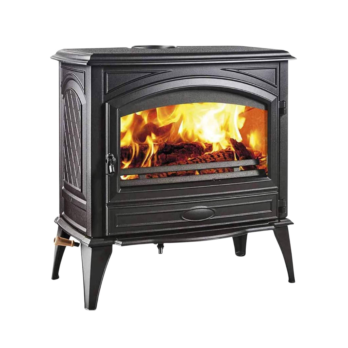 Amantii Lynwood Wood Burning Cast Iron Stove Fireplace [LYNWOOD-W76]