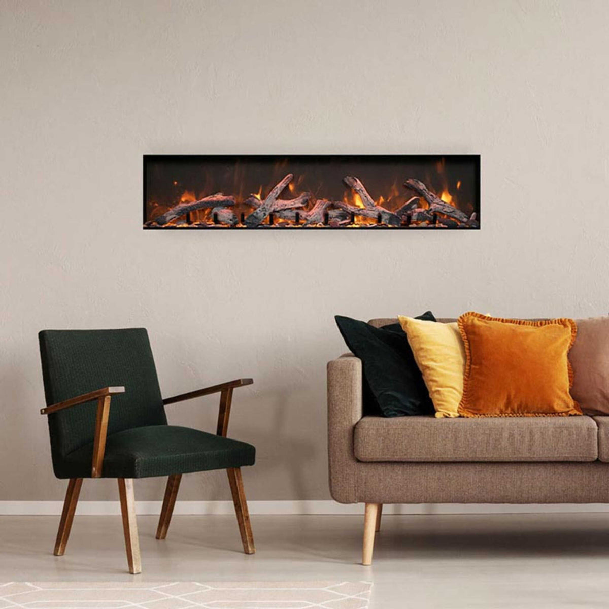 Amantii Panorama BI Deep XT Smart Electric Fireplace [BI-60/72/88-DEEP-XT]