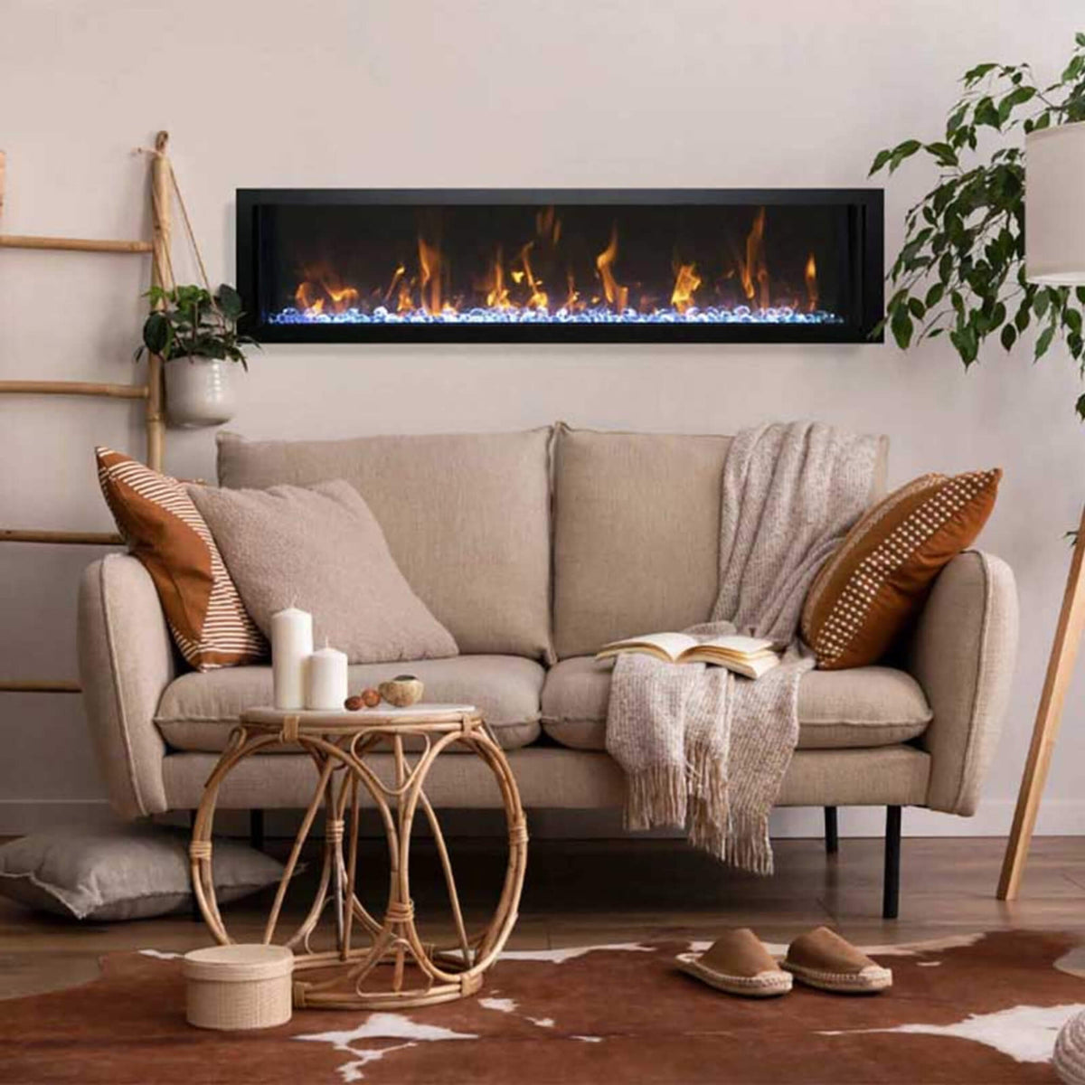 Amantii Panorama BI Slim Smart Electric Fireplace [BI-50/60/72-SLIM-OD]