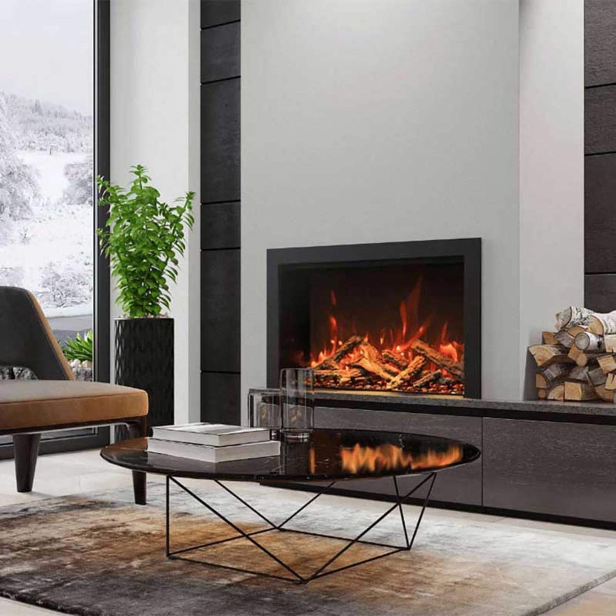Amantii TRD Smart Electric Fireplace Insert [TRD-26/30/38/44]