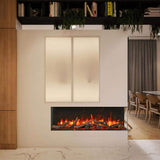 Amantii Tru-View Slim Smart 3-Sided Built-In Electric Fireplace [50/60-TRV-SLIM]
