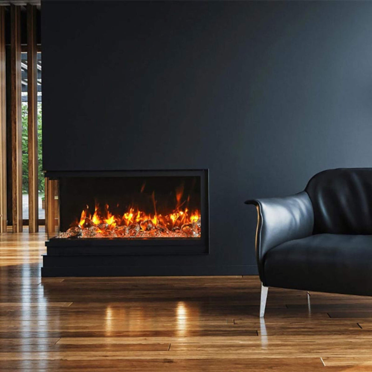 Amantii Tru-View Slim Smart 3-Sided Built-In Electric Fireplace [50/60-TRV-SLIM]