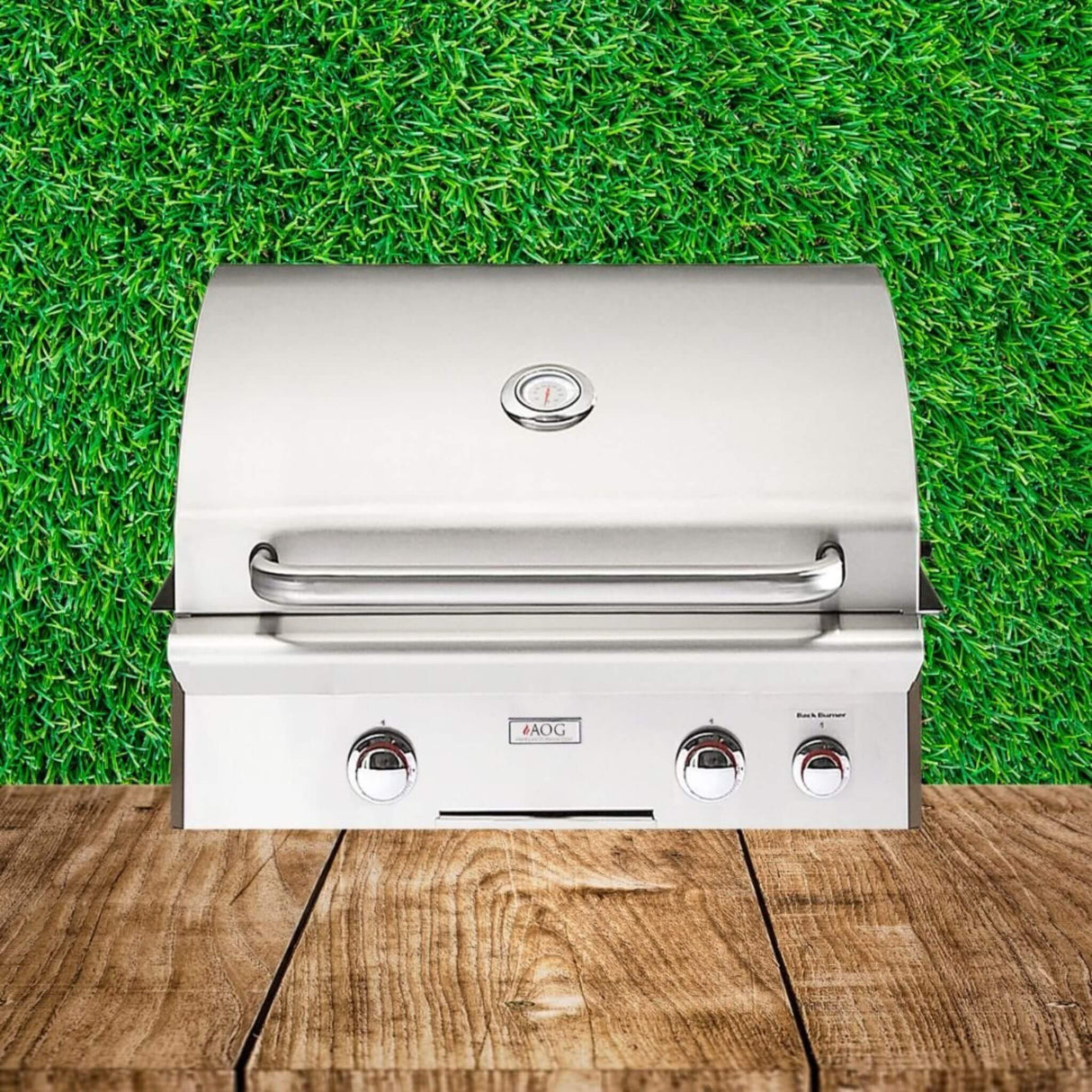 American Outdoor Grill 24NBL L-Series 2-Burner Built-In Natural Gas Grill W/ Rotisserie Kit, 24" [24NBL]