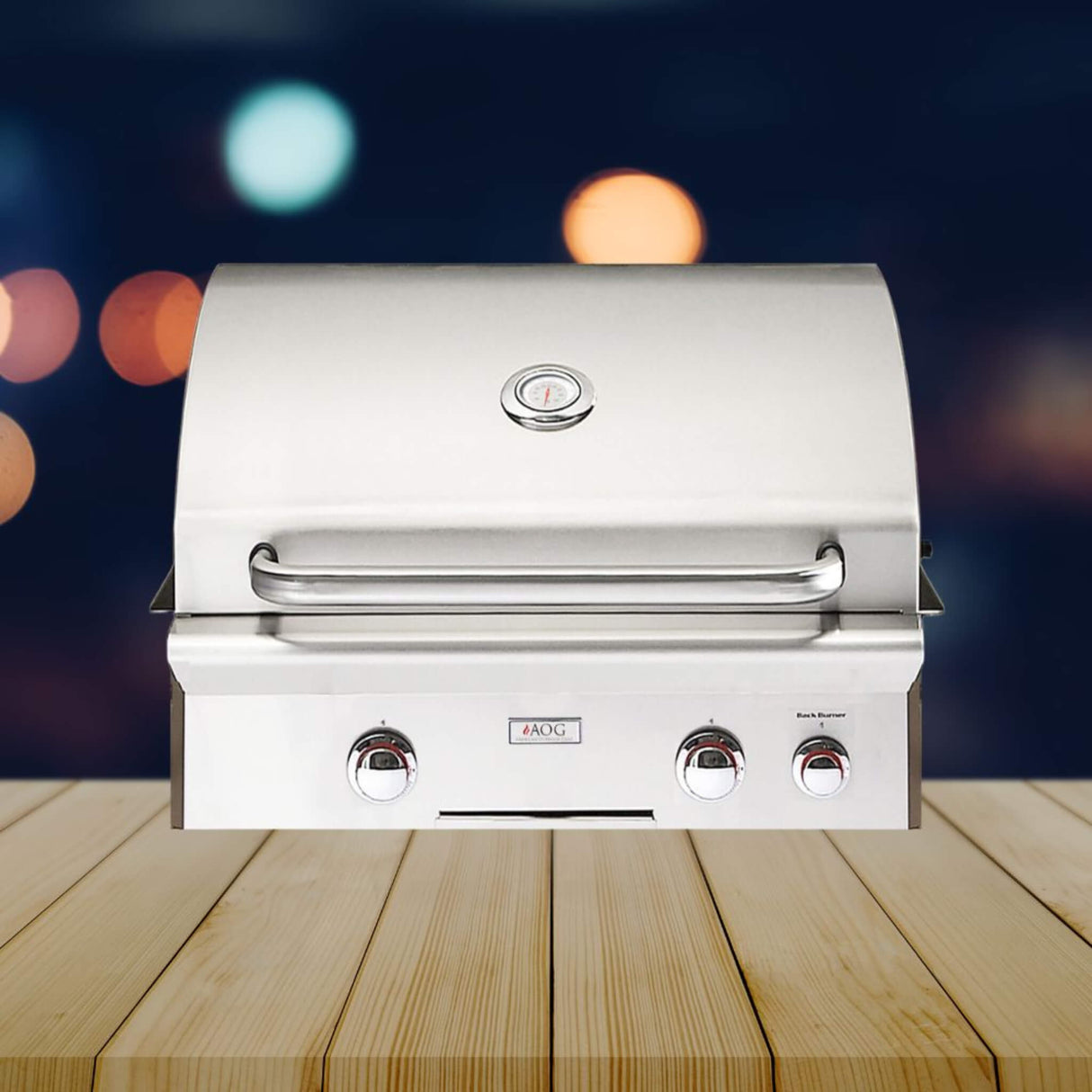 American Outdoor Grill 24NBT T-Series 2-Burner Built-In Natural Gas Grill W/ Rotisserie Kit, 24" [24NBT]