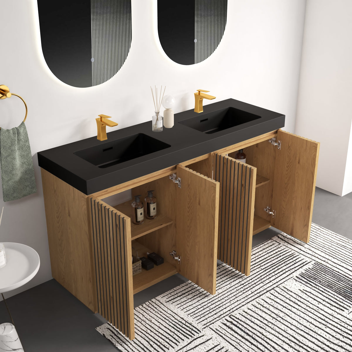 GALAN 60F Knotty Bathroom Vanity