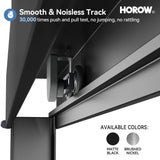 Matte Black Double Sliding Shower Door with Semi-Frameless Model BE6072-MB