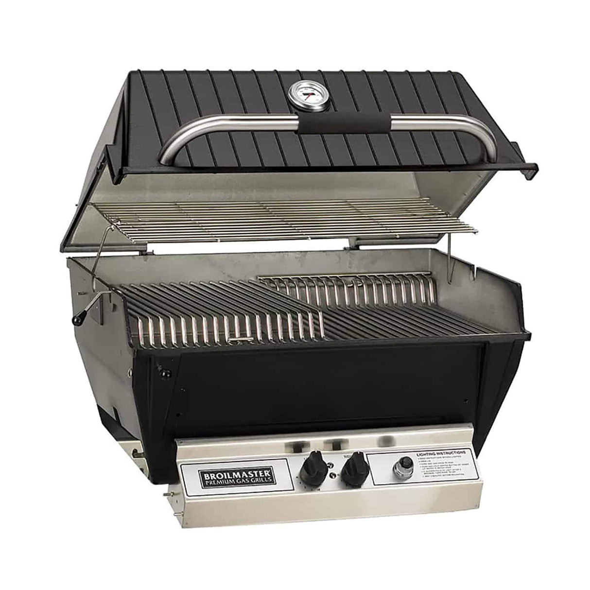 Broilmaster P3X Super Premium Cast Aluminum Gas Grill With Flare Busters, Griddle And Smoker Shutter